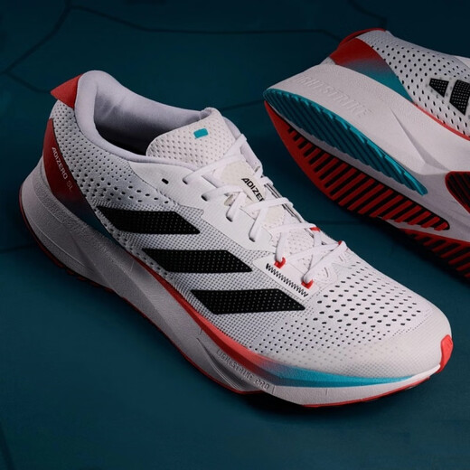 Adidas Adizero SL Flash Зарядка амортизирующая дышащая дышащая легкая кроссовка для марафона IF9356 Черно -белая HQ1349 38