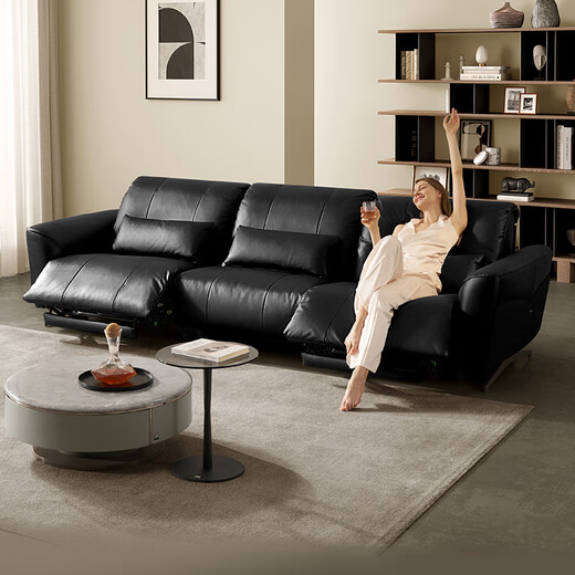Gujia Home Italienisch 0 wandgerichtete Sofa kann in den Kehrer in den großen Sitz in Tiefe und hochbeinigem Wohnzimmer eintreten.
