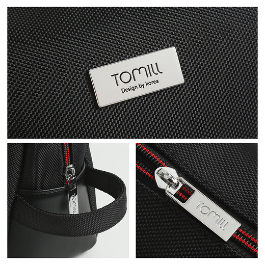 ToMill Toiletries Bag Men's Travel Toiletries Storage Bag Business Waterproof Business Travel Portable Bath Bag Large Capacity Gentleman-Black