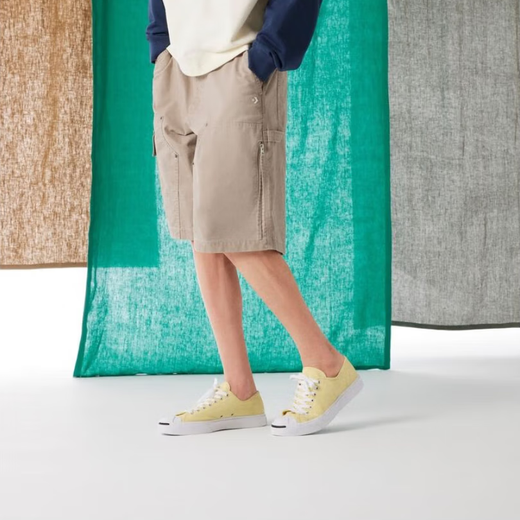 匡威（Converse）Jack Purcell白色帆布 开口笑男女同款休闲低帮板鞋164057C A11964C 35