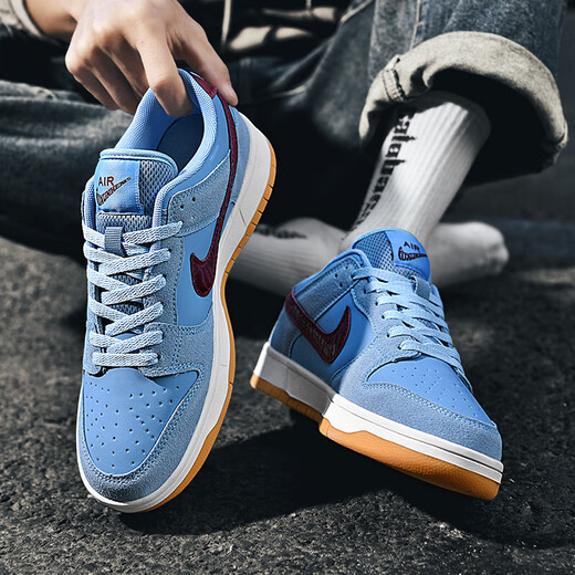 Herrenschuhe, Bubble Gum Candy Schuhe echte Low Top Teenager Sport Basketball große Kinderbrettschuhe für Frauen Air Force One A9928 White Grey-Dunk Low Top 36 36