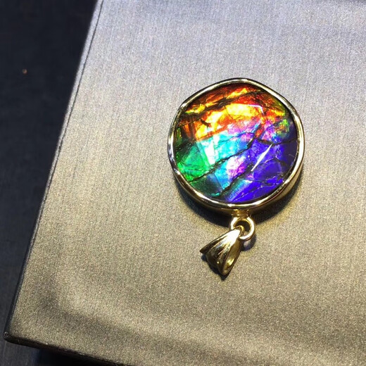 Canadian new model other other natural crystals, gemstone necklaces, ammolite, David's double-sided pendant