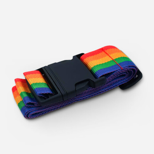 FancyFree ein Zeilen Regenbogenverpackungsgurtkoffer mit Gepäck mit Reiseschachtel Bündelband Regenbogen Farbschloss-frei 5*165
