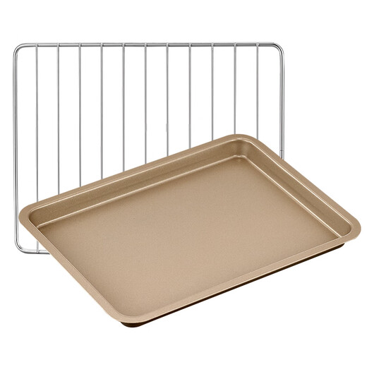 Midea baking pan for oven, suitable for 10 liters, 25 liters, 32 liters, 38 liters, 40 liters, household non-stick tray accessories, baking rack, suitable for the old model 38L40L diamond dense mesh 386*310