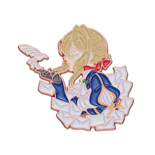 Violet peripheral two-dimensional character brooch Violet Evergarden Evegarden badge XZ3314