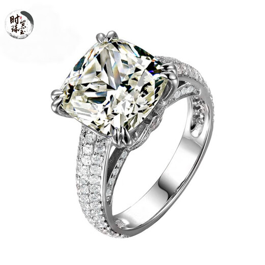 Fashion language about square tanzanite sapphire ring queen luxury 8.5 carat large diamond 925 silver 2020 diamond ring please note the hand number