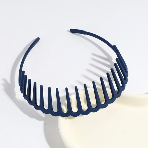 Jingtao headband men's hair bundle men's face wash special head hole large head circumference invisible hairpin black 1 piece with teeth