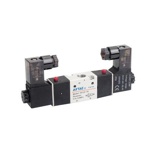 Yadecom (AirTac) Yadecom Pneumatic Magnet Ventil 3V120-06-M5-A-B-DC24V-AC220V Dual Electronical gesteuertes Drei-Wege-Ventil 3v12006e mit zwei Positionen