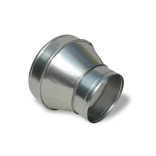 Tinplate large and small head hose exhaust pipe reducer joint range hood fan air duct adapter round horn sink with flange diameter 410mm to any size, connect 1