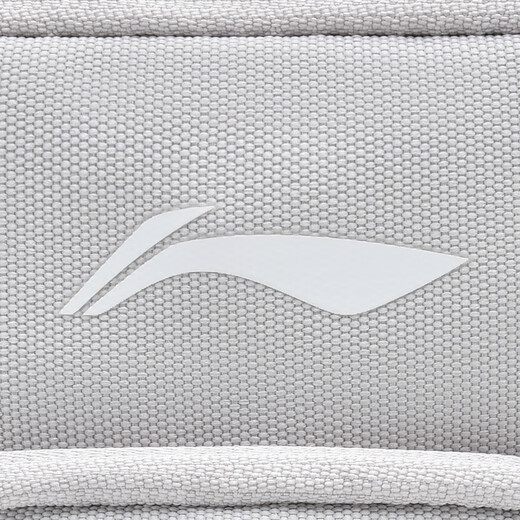 李宁（LI-NING）单肩包男女户外休闲便携抽绳小包手机包钥匙包零钱包灰色
