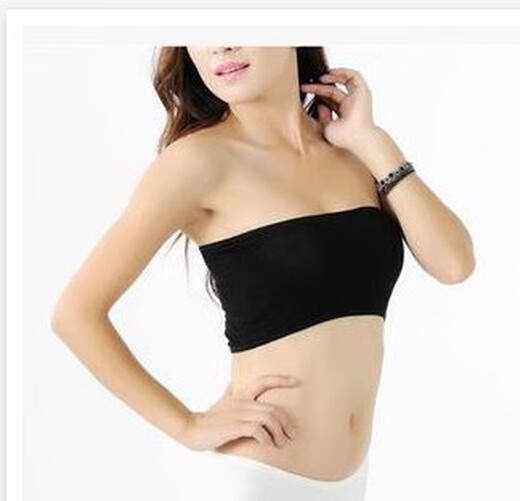 Jingxu manufacturer produces and supplies versatile bra-wrapped bras, flat mouth tube tops, bra-wrapped bras wholesale, small tube tops, white, one size fits all