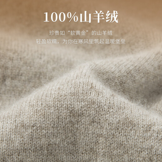 Rich 100% cashmere winter men's half turtleneck pure cashmere sweater men's thickened warm sweater base sweater