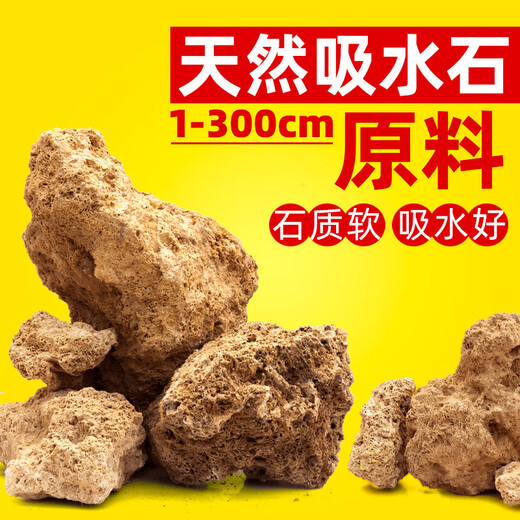 SHXI natural water-absorbing stone raw stone water stone wool gravel stone rockery bonsai micro landscape landscaping small ornaments with stone absorbent stone raw stone 20-25cm10Jin Jin is equal to 0.5 kg