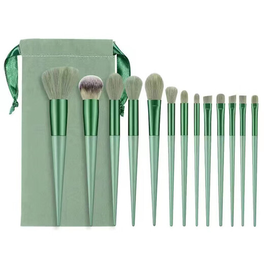 13 pieces makeup brush set for beginners, loose powder eye shadow, lip concealer, cheek base, soft hair beauty makeup brush, 13 pieces latte color opp 13 pieces latte color opp