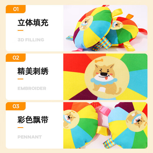 HuanChong.com pet dog toys for dogs to play with to relieve boredom, self-pleasure, chewing resistance, grinding teeth, making sounds, Frisbee, puppy walking and amusing tool