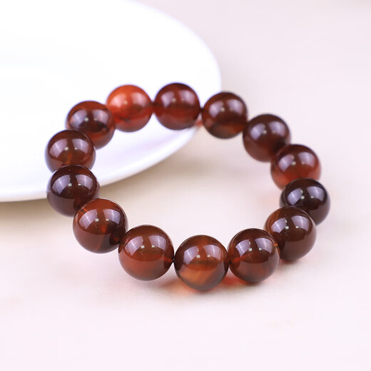 Ancient genuine amber containing paclitaxel natural Burmese amber violet bracelet collection 100 10mm+