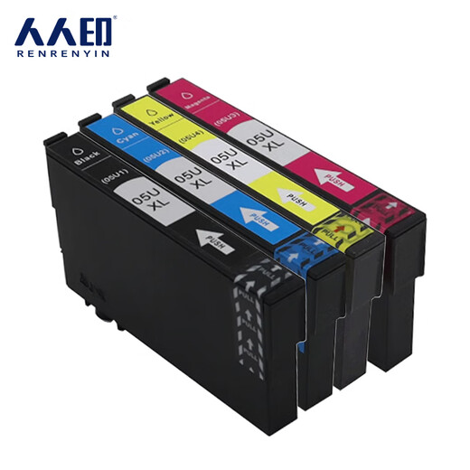 人人印T05U适用爱普生WF-4838 WF-7848 WF-7318 epson打印机墨盒水 黑色墨盒~