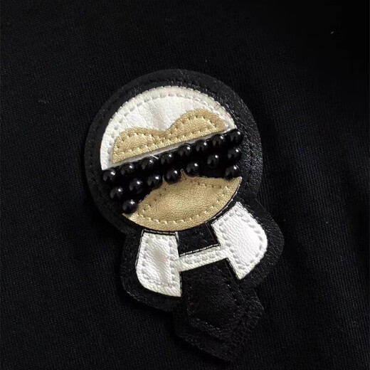 仓石一树潮牌高端轻奢男士T恤短袖夏季新款宽松休闲重磅情侣上衣 黑色 XL