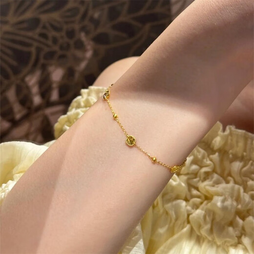 Pupan Old Phoenix Gold-plated Fish Scale Square Bracelet for Women Light Luxury Niche Design Hand Jewelry Accessories Fine Scale Square Bracelet
