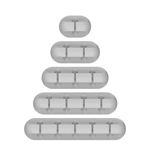 Datenkabelfestverfestigung Neues Produkt Traaceless selbst kleber Desktop-Drahtmanager Mausdrahtkabel Draht Wickler V-12357 Lochgrau
