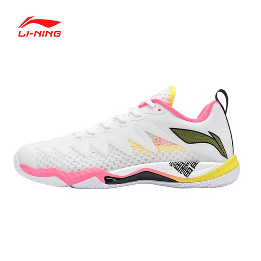 Li Ning badminton shoes Falcon 5 NEW4 generation new men's shoes shock-absorbing and wear-resistant full-length technology badminton shoes Falcon 5 NEW standard white standard last (shoelaces included) 38 (235mm)