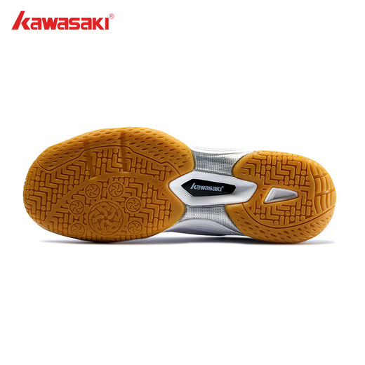 
Kawasaki (KAWASAKI) badminton shoes, ball mania series, stable, torsion-resistant, breathable, heat-resistant, wear-resistant, shock-absorbing sports competition new style, silver 41