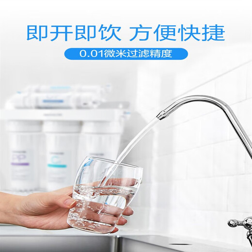 适用于净水器家用直饮厨房前置自来水龙头净化滤芯滤过滤器净水机 1283-自带5支滤芯