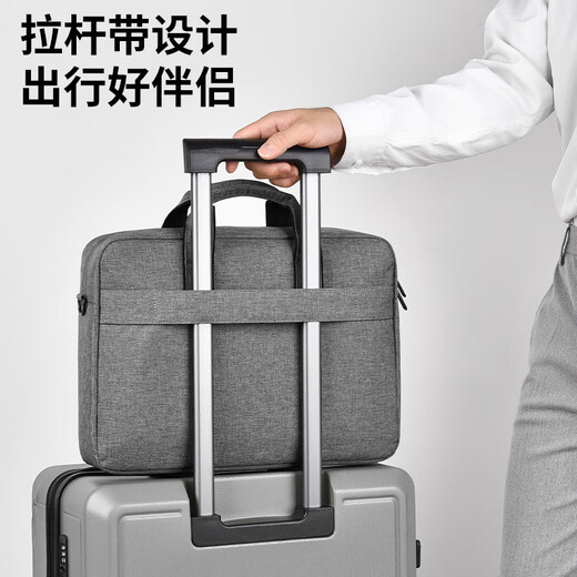 BRINCH portable laptop bag 15.6 inch shock-proof and water-splashing business one-shoulder hand-held office bag