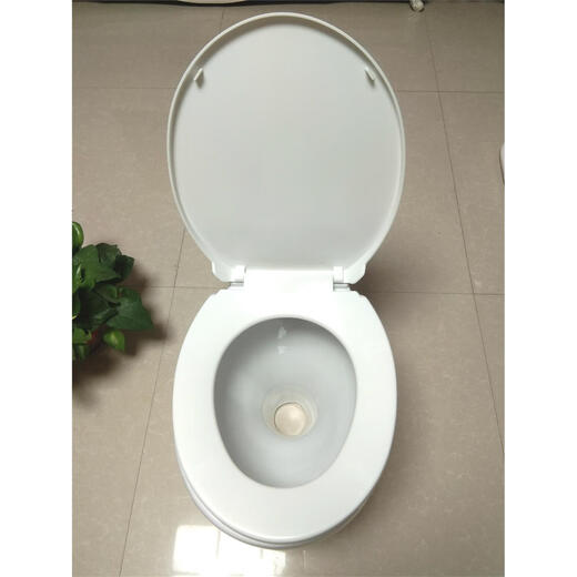 Dry toilet toilet for the elderly, ceramic toilet for pregnant women, rural toilet, pit toilet, straight-through toilet, flush-free toilet, large square mouth + upgraded thickened slow-down cover 220mm