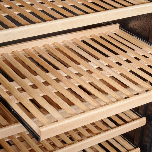 Vinocave double-door wine cabinet, constant temperature wine cabinet, moisturizing, large-capacity, double-door, embedded, dual-temperature, dual-control, multi-functional ice bar for home living room, ultra-thin model, customizable, fully equipped with red wine, dual temperature and dual control, 269 bottles