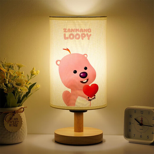 Chuangjingyi wählt Loopy Night Light-Paar Rubin Schlafzimmer Bettbeee süße Cartoon kreativer kleiner Schreibtischlampe Geschenklampe Yjr3891 Beaver-Warm Light 3 Watt-Leuchte Light Button Switch_inner Flat Plug