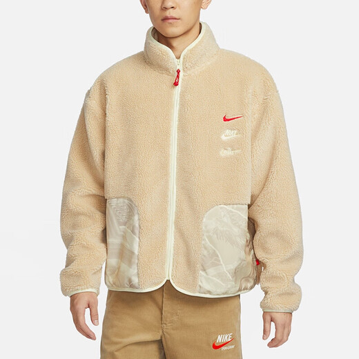 Nike Men's Clothing New Warm Lambmere Casual Sports Chaqueta de collar de pie DQ4885-010 FZ6194-126 L