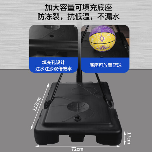 健伦【当/次日达】青少年成人移动升降篮球架儿童篮球框室内外送护套