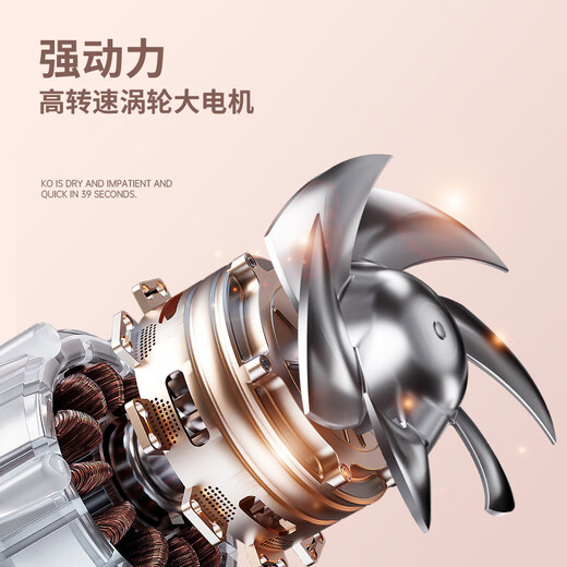 Sangshai hair dryer for hair drying, household negative ions, high power, no damage to power generation, strong wind, quick drying, hot and cold wind for women, hair salon, barber shop, professional hair dryer 2400W, top with 6-speed hot and cold wind, with air collector 2400W-Qinglan