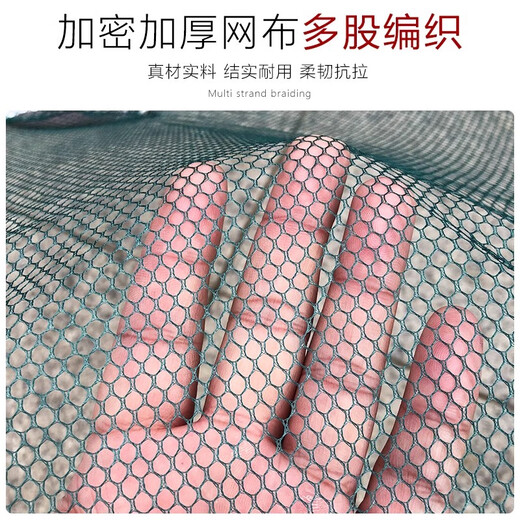 Fishing Zone Fishing Net Lifting Net Fishing Net Cage Open Folding Fish and Shrimp Net Moving Net Lobster and Shrimp Net Fishing Tools 60*60cm+Five-piece Set Dense Mesh Folding Portable