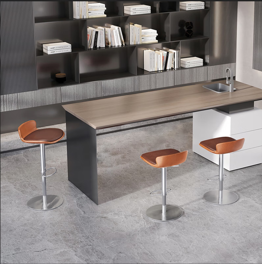 Boutique HAUSE BAR STUHL LICHT LIGHTE LUFTER HAUSHALTE HIFT Australische oberste Schicht Cowide Bar Stuhl Stuhl Stuhl Stuhl Stuhl 736 Importierte Top -Layer -Kohlensäure / dunkelbraune Kohlenstoffstahlfüße