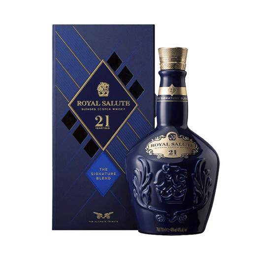 皇家礼炮（Royal Salute）洋酒21年 苏格兰 调和威士忌酒 原瓶进口 送礼 皇家礼炮21年 1000mL 1瓶
