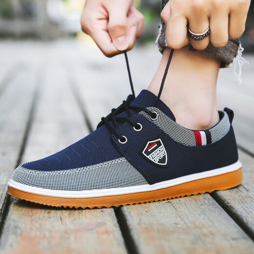 Bisi sheep canvas shoes for men's lightweight beef tendon sole breathable non-slip work shoes for men's wear-resistant and dirty work site work thick-soled shoes W878 yellow 39