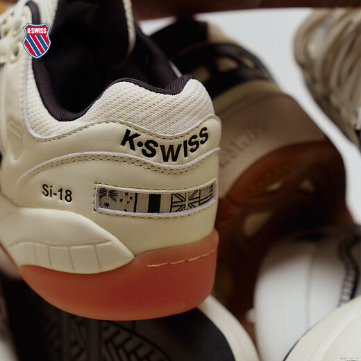 
KSWISS shoes for men and women spring new breathable casual couples slam shoes 9275 202 asparagus white/pure black 45