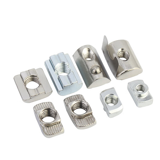 Jinchao T-type nut 20/30/40/45 type European standard aluminum profile slider shrapnel nut ship type hammer head national standard European standard T type 20 type-M4 (50 pieces)