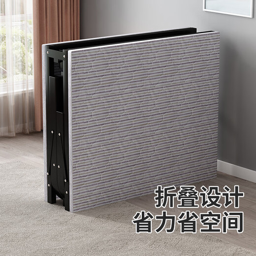 Nueva cama plegable de belleza en la cama para una cama para una cama para el almuerzo de la cama de la cama simple acompañante de la cama para la cama dura del hogar yzc18 modelo de bolsa de doble suave mejorado - 80 cm de ancho