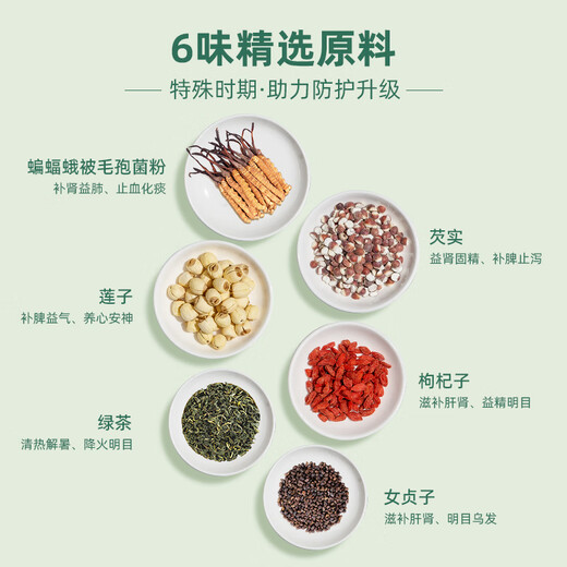 Kaution Huadong Medizin Kaution Cordyceps sinensis Tee, Pilzpulver verstärkt Immunität, Gesundheits -Tee, Nieren- und Lungengesundheits -Tee -Getränk, neue Kunden probieren frisch [3G*3 Bags/Box]