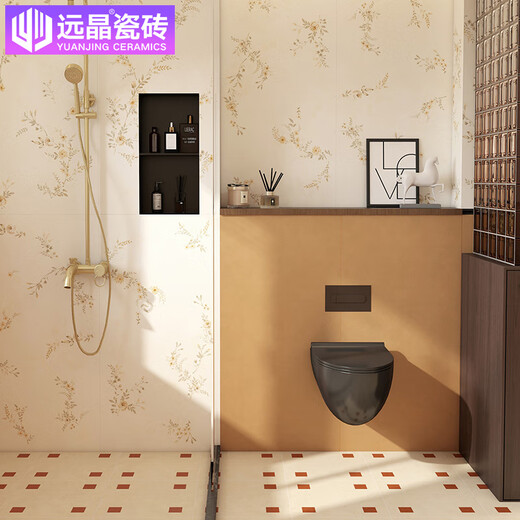Yuanjing 600x1200 Matte Tallado de taller fino conejo Estampado azulejos de cerámica estampada de estilo de crema retro francesa y baldosas de pared de baño H12605 mate de porcelana completa (mixta) 600x1200