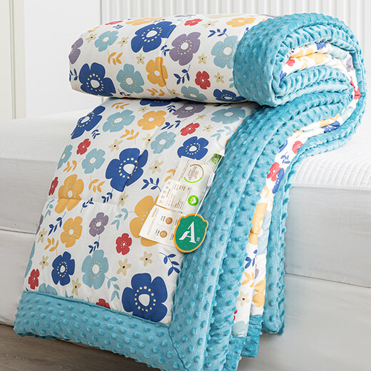 Disney (Disney) Class A soybean cotton summer cool quilt children's beanie quilt summer thin spring and autumn air-conditioned quilt pure cotton quilt single Floral Art - Blue A side pure cotton B side bean velvet 150x200cm winter quilt about 4.8Jin Jin equals 0.5kg Suitable for indoor use Disney (Disney) Class A soybean cotton summer cool quilt children's beanie quilt summer thin spring and autumn air-conditioned quilt pure cotton quilt single Floral Art - Blue A side pure cotton B side bean velvet 150x200cm winter quilt about 4.8Jin Jin equals 0.5kg Suitable for indoor use