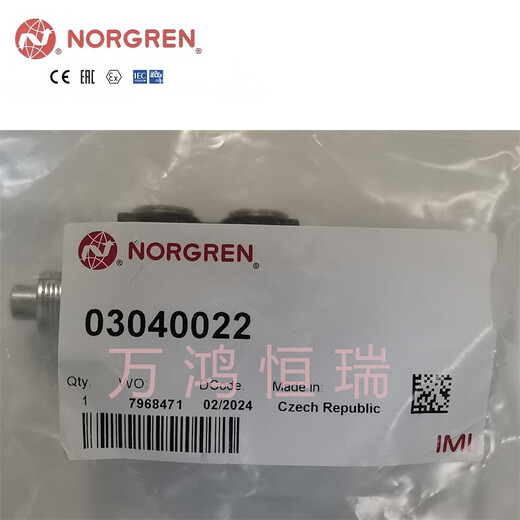 NORGREN manual valve/mechanical control valve 030 series IMI Norgren 03040022 plunger/spring NPT1/8