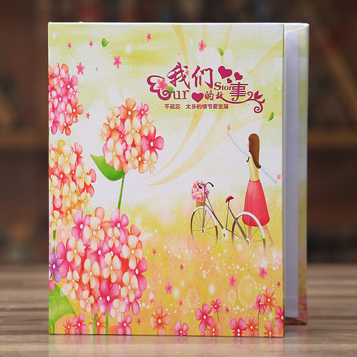 相册6寸 过塑5寸7寸8寸100张插页式相册本创意家庭影集4R儿童宝宝成长纪念册相册薄大容量收纳册 记忆里 5寸过塑100张