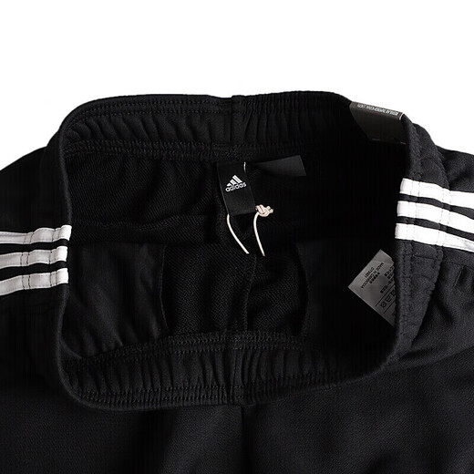 Pantalones para hombres adidas 2025 primavera nueva pantalones de chándal pantalones de chándal delgados de cierre civil suelto transpirable pantalones cómodos dt9901 blanco y negro s