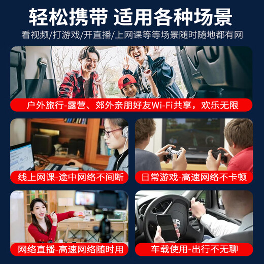 Changwang 5G portable wifi card-free unlimited traffic router wireless network truck-mounted mobile 5g telecom 5g computer home office outdoor live broadcast with no speed limit white new upgraded true 5G true 5G compensates ten for fake