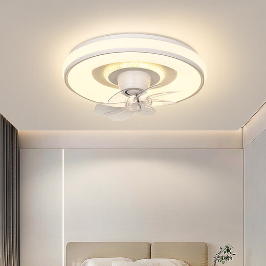 - Fan lights Smart bedroom ceiling fan lights lamps living room dining room modern simple ceiling lights fan lights 9904-B Galaxy white-96W Aurora-360 Shake