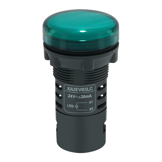Schneider Electric 22mm button indicator light XA2EVB3LC LED green indicator light signal warning AC/DC24V brand authorization